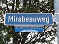 Das Strassenschild: Mirabeauweg